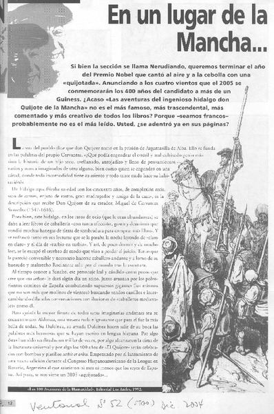 En un lugar de la Mancha...