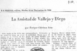 La amistad de Vallejo y Diego