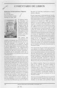 Derecho internacional público  [artículo] Jeanette Irigoin Barrenne.