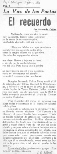 El Recuerdo.