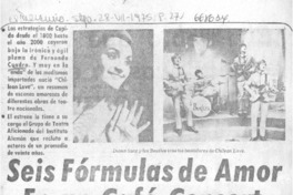 Seis fórmulas de amor en un café concert.