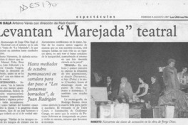 Levantan "Marejada" teatral  [artículo].