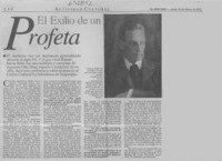 El exilio de un profeta  [artículo]