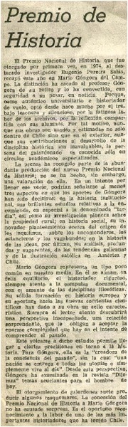 Premio de historia.