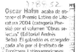 Oscar Hahn