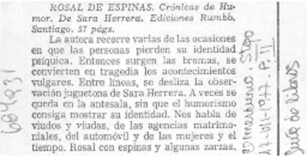 Rosal de espinas.