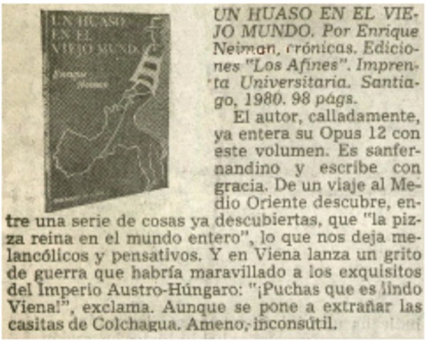 Un huaso en el viejo mundo.