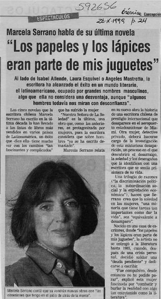 "Los papeles y los lápices eran parte de mis juguetes"  [artículo]