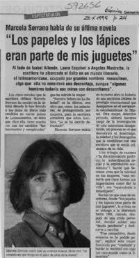 "Los papeles y los lápices eran parte de mis juguetes"  [artículo]