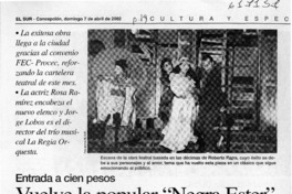 Vuelve la popular "Negra Ester"  [artículo]