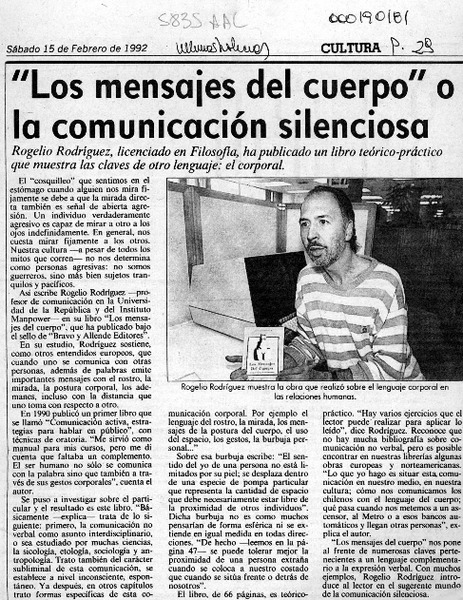 "Los Mensajes del cuerpo" o la comunicación silenciosa  [artículo].