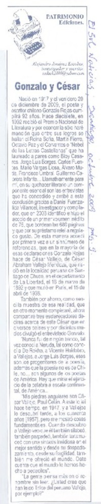 Gonzalo y César