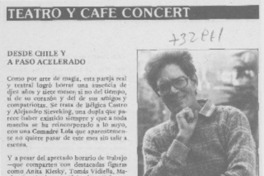 Desde Chile y a paso acelerado.