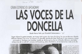 Las voces de la doncella Las voces de la doncella