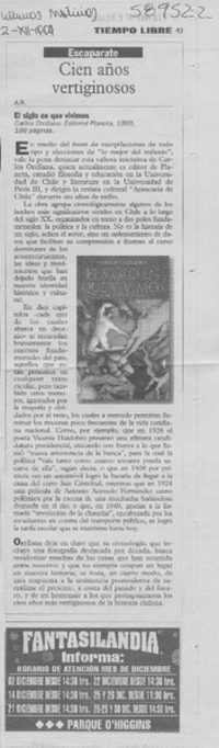 Cien años vertiginosos Cien años vertiginosos