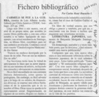 Fichero bibliográfico Fichero bibliográfico