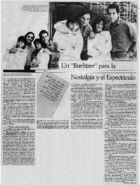 Un "Burlitzer" para la nostalgia y el espectáculo Un "Burlitzer" para la nostalgia y el espectáculo