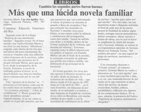 Más que una lúcida novela familiar