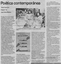 Poética contemporánea : De la tierra sin fuegos