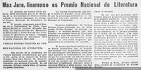 Max Jara, linarense es Premio Nacional de Literatura