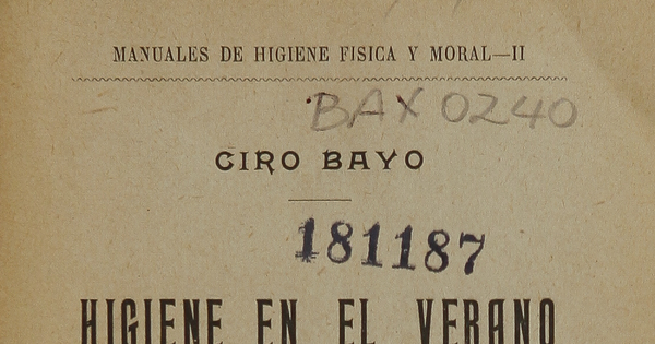 Guía del bañista i del turista /por Dr. P. Espejo G.Santiago de Chile : [s.n.], 1897. 144 p. : [3] h. de lás. ; 17 cm.