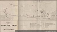 Plano de la Batalla de Yungai, enero de 1839