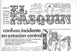 El Pasquín : año 3, nº entre 10 y 12 : disculpen pero no nos gusta el 11