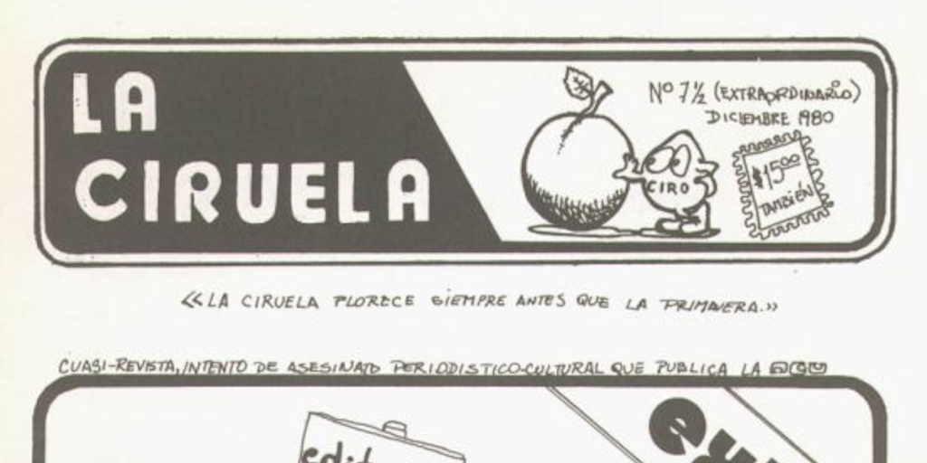 La Ciruela : n° 7 1/2, diciembre de 1980