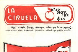 La Ciruela : n° 10, noviembre de 1982