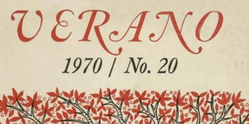 Mapocho : n° 20, verano 1970