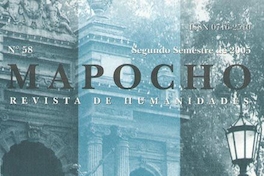 Mapocho : n° 58, segundo semestre, 2005
