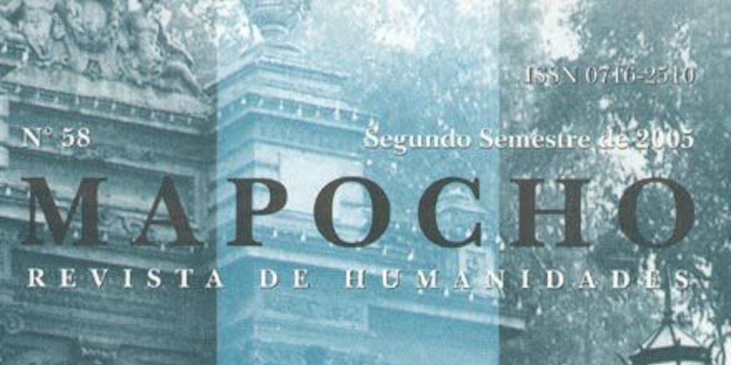 Mapocho : n° 58, segundo semestre, 2005