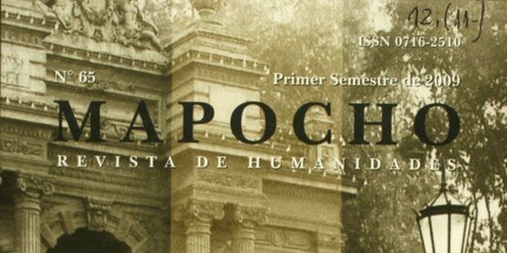 Mapocho: n° 65, primer semestre de 2009