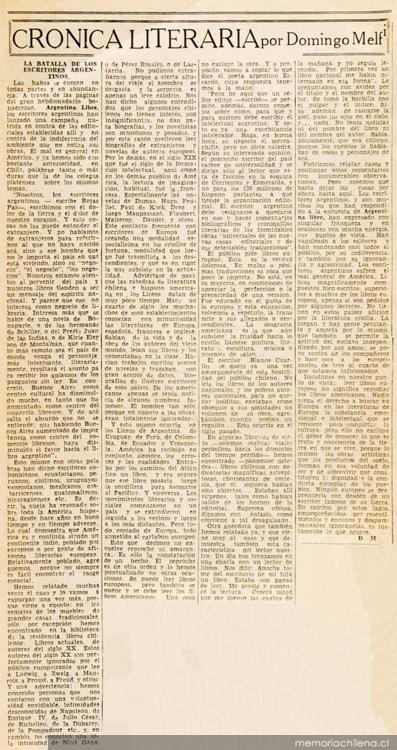 La batalla de los escritores argentinos