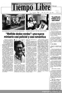 "Matilde dedos verdes", una nueva miniserie casi policial y casi romántica