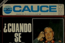 Revista Cauce: nº 31-41, 16 de julio a 24 de septiembre de 1985