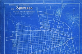 Empresa de Agua Potable : plano de distribución de cañerías en la ciudad ...