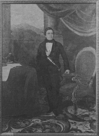 Manuel Montt, Presidente de Chile 1851-1861, primer retrato