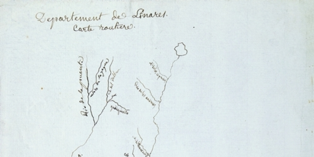 Departement de Linares: carte routiere