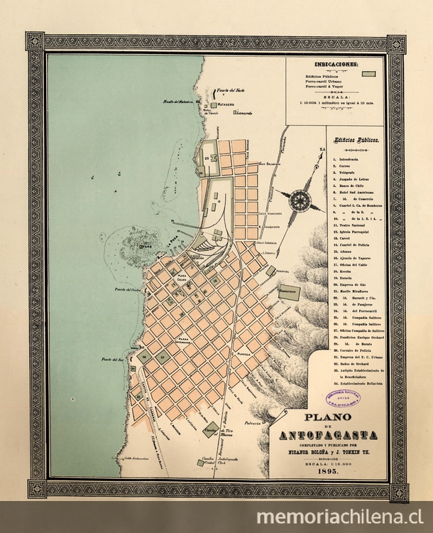 Plano de Antofagasta, 1896