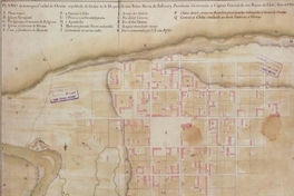 Plano de la antigua ciudad de Osorno repoblada de orden de S. M. por el Baron de Ballinary, presidente, governador y capitán general de este Reyno de Chile, año del 1796