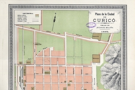 Plano de la ciudad de Curicó, 1895