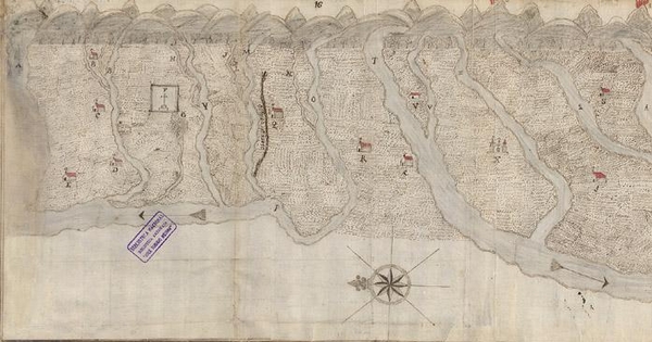 Plano de la Doctrina de la Ysla de Maule y demas comprehendidas desde el Rio de este nombre al de Itata