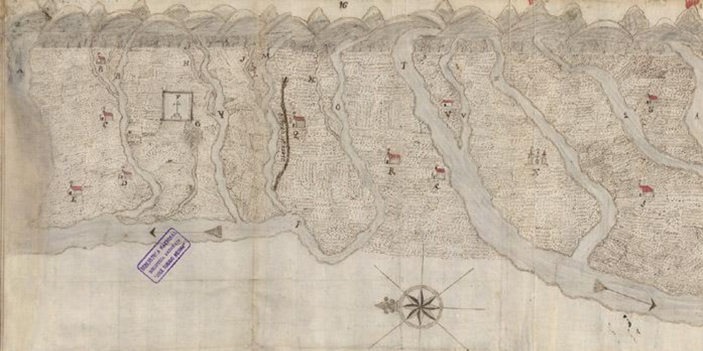 Plano de la Doctrina de la Ysla de Maule y demas comprehendidas desde el Rio de este nombre al de Itata