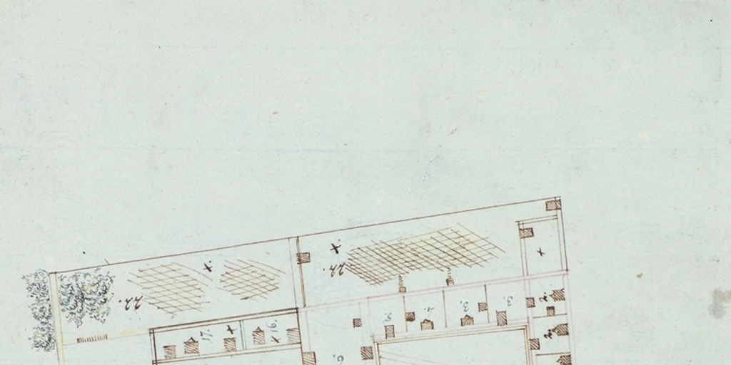 Plano del edificio de la Intendencia de Coquimbo, 1823
