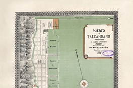 Puerto de Talcahuano y proyecto de Camilo Cordemoy, 1895