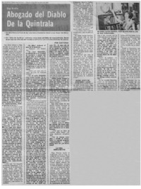 Abogado del diablo de la Quintrala : [entrevista]