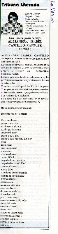 Alejadnra Isabel Castillo Vasquez  [artículo] Edison Marcel Salgado Galaz.
