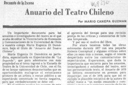 Anuario del teatro chileno