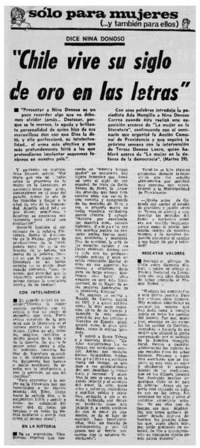 Chile vive su siglo de oro en las letras".